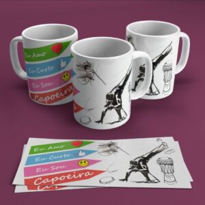 Keramiktasse Eu Curto - Meia Lua de Compasso 330ml