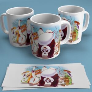 Keramiktasse Kung Fu Panda Capoeira 330ml