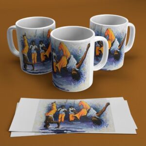 Keramiktasse Aú Sem as Mãos 330ml